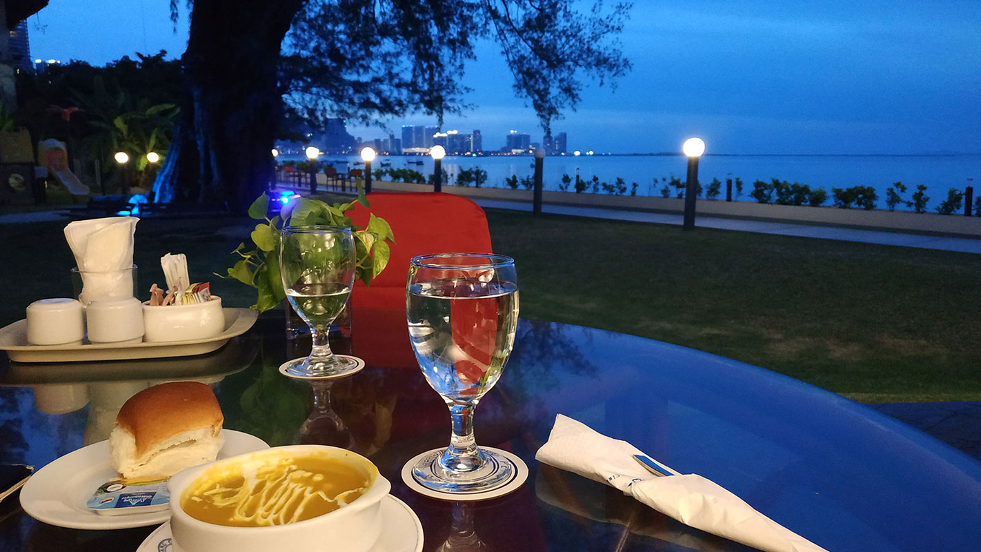 Penang Club seafront dining