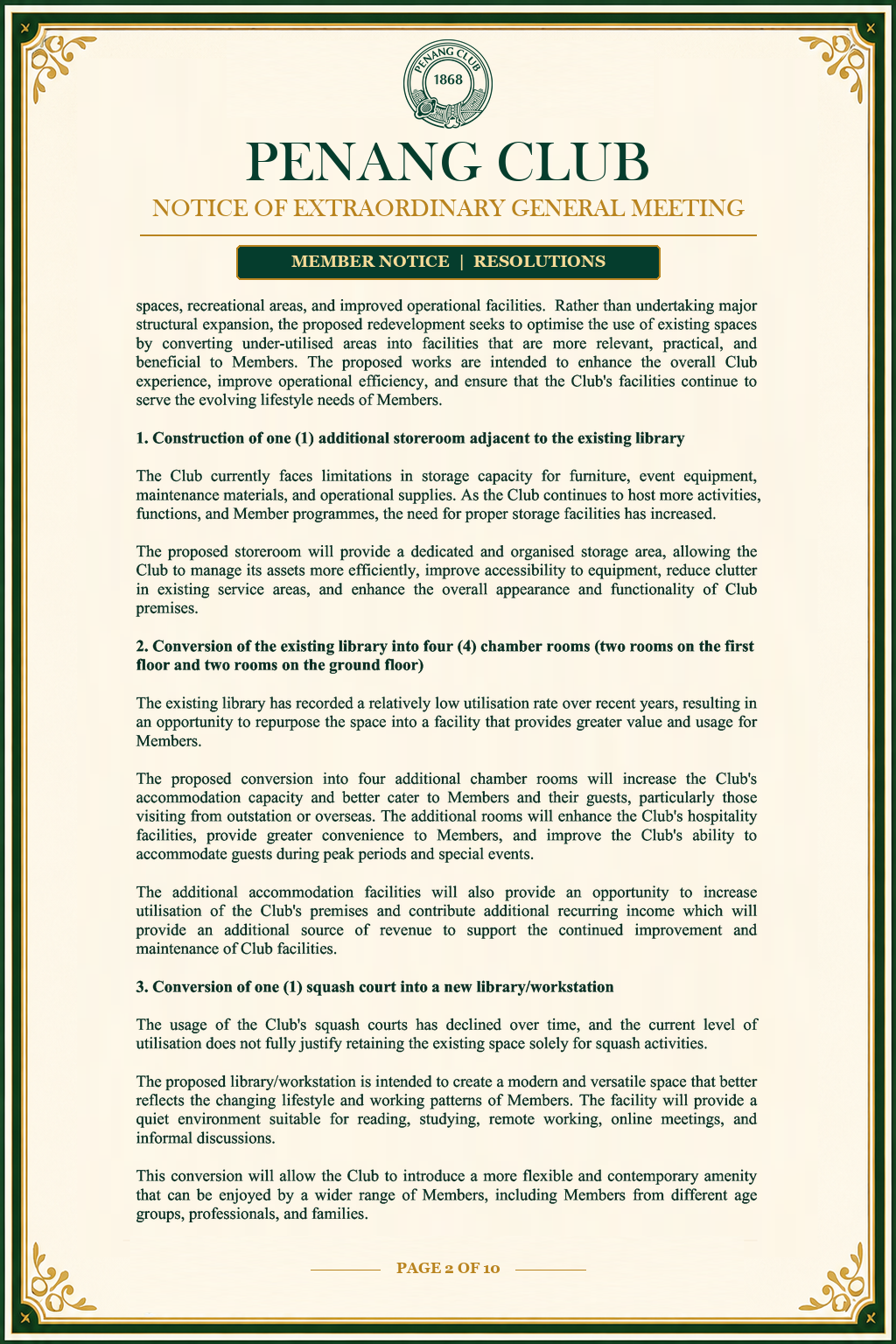 Extraordinary General Meeting image 2