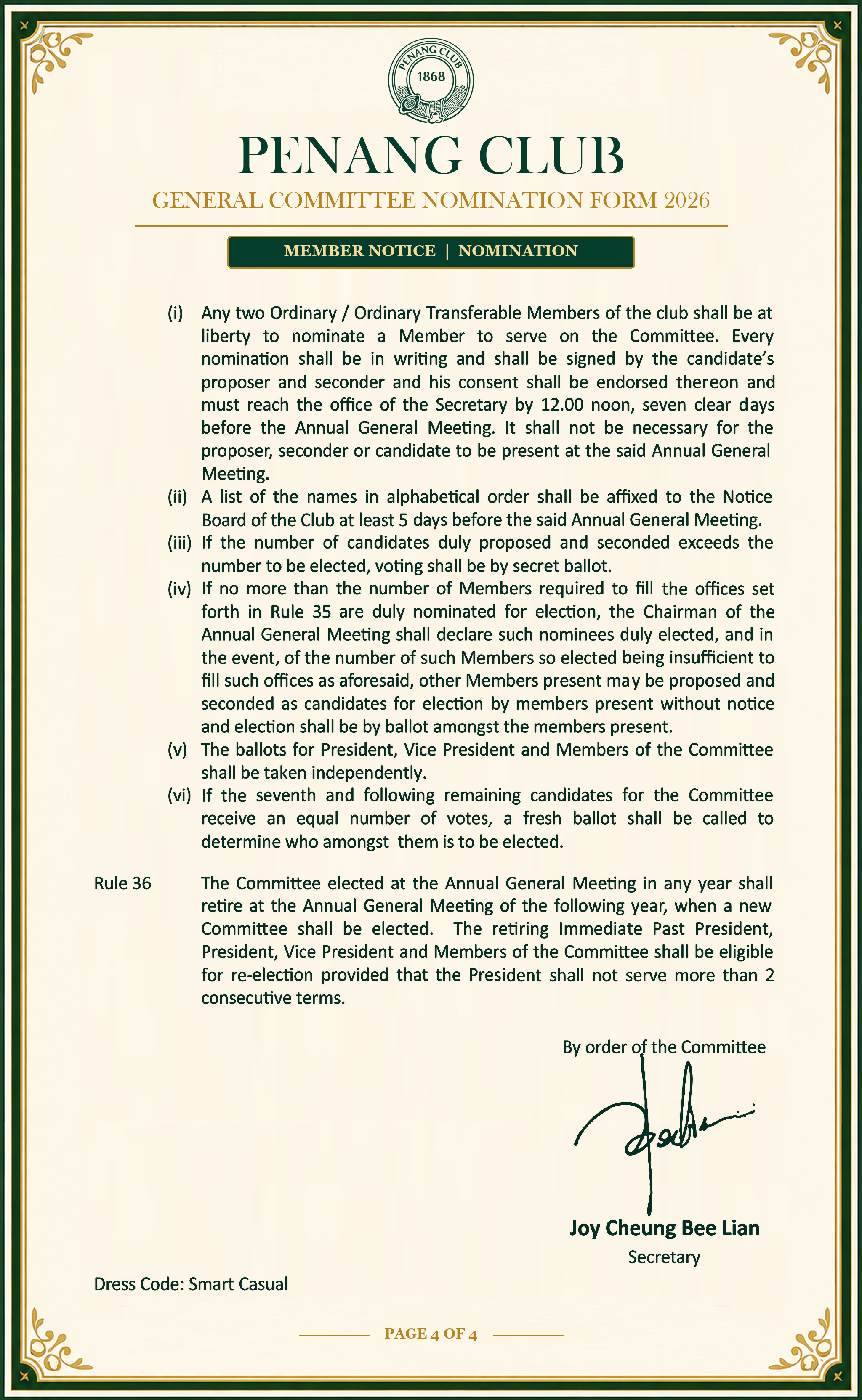 General Committee Nomination Form 2026 - page 4