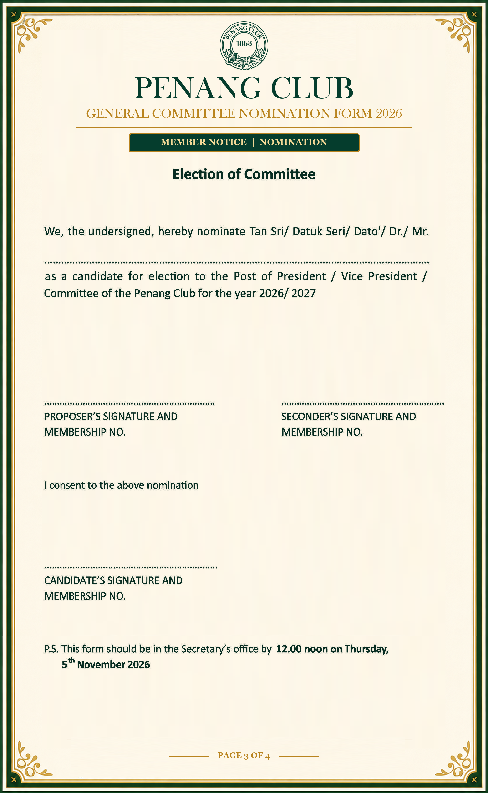General Committee Nomination Form 2026 - page 3